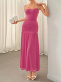 Ruched Maxi Cami Dress - Blushé Belle