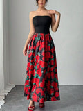 Floral Tube Maxi Dress - Blushé Belle