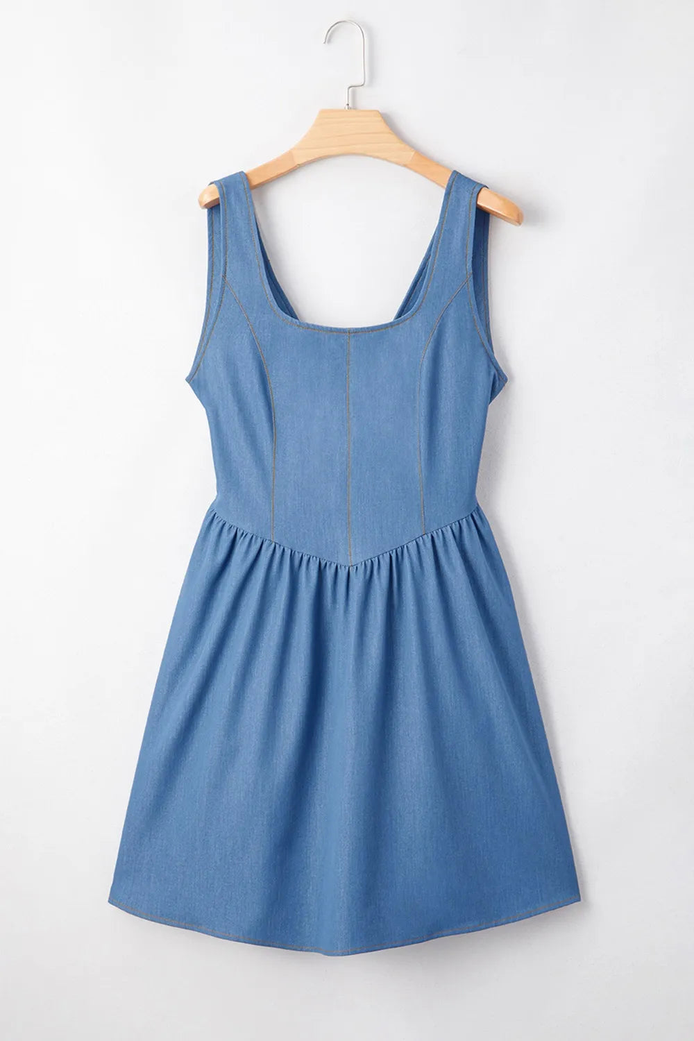 Square Neck Sleeveless Mini Dress - Blushé Belle