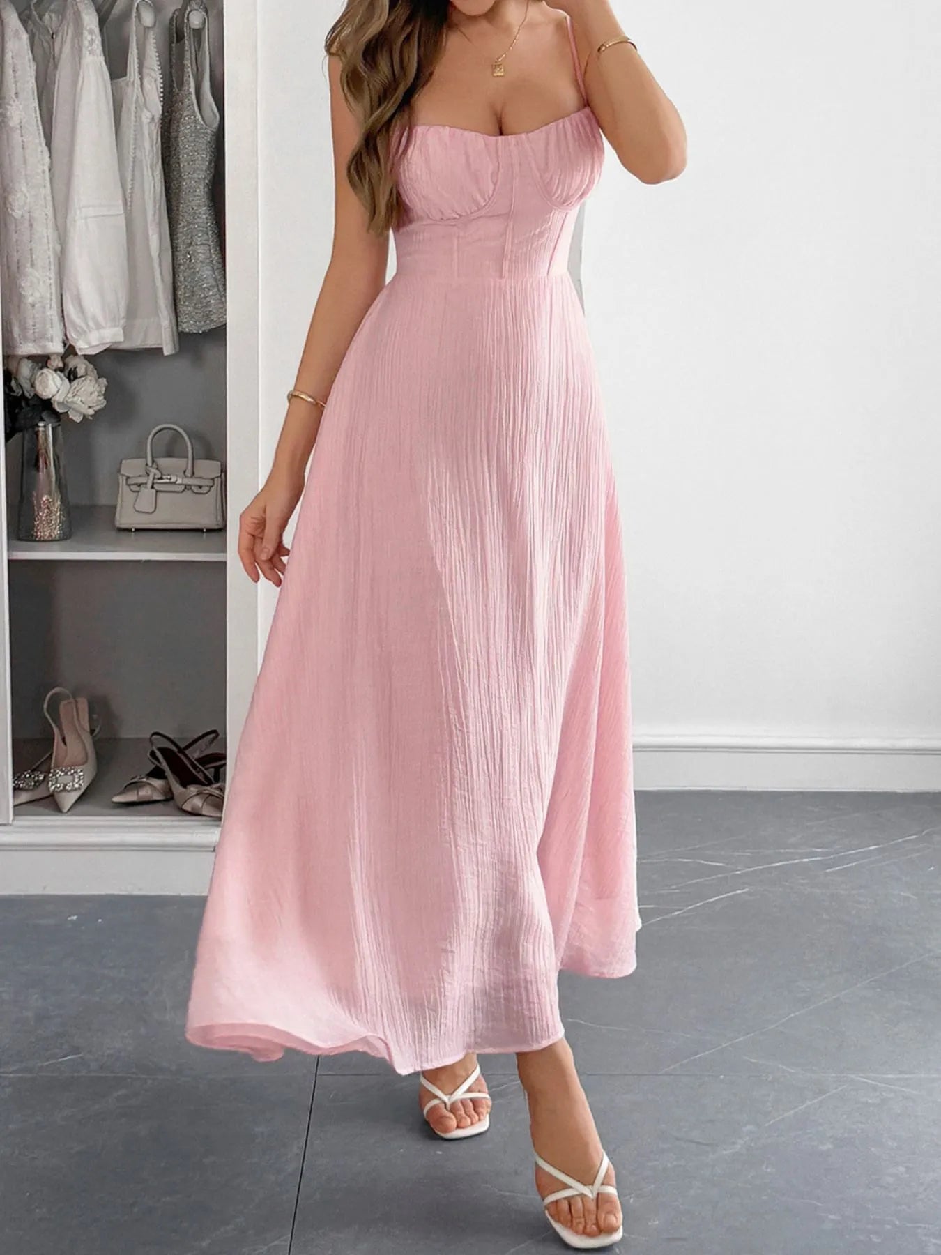 Sweetheart Neck Cami Dress - Blushé Belle