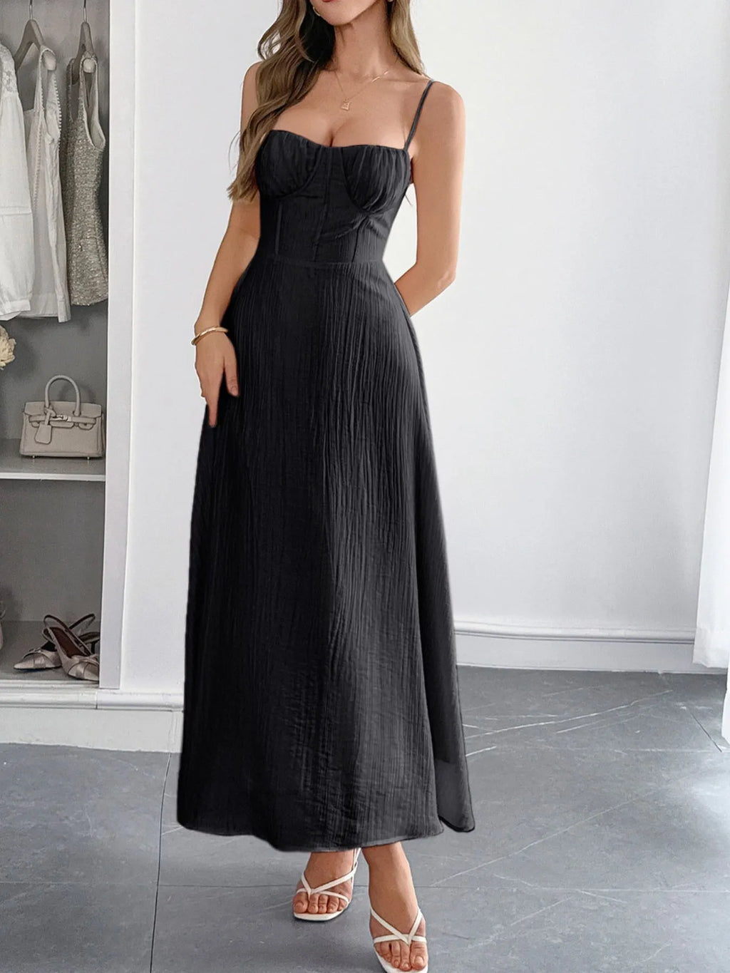 Sweetheart Neck Cami Dress - Blushé Belle