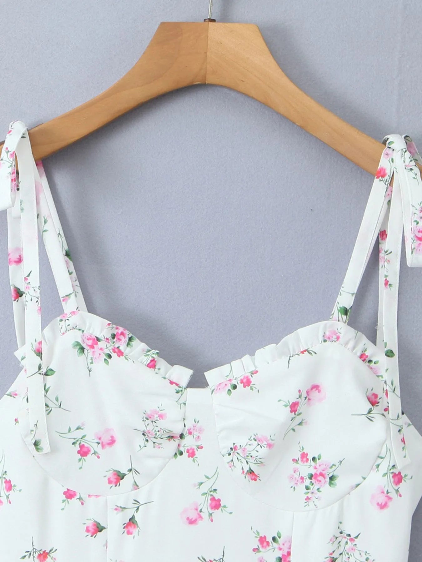 Floral Layered Cami Dress with Ruffle Details - Blushé Belle