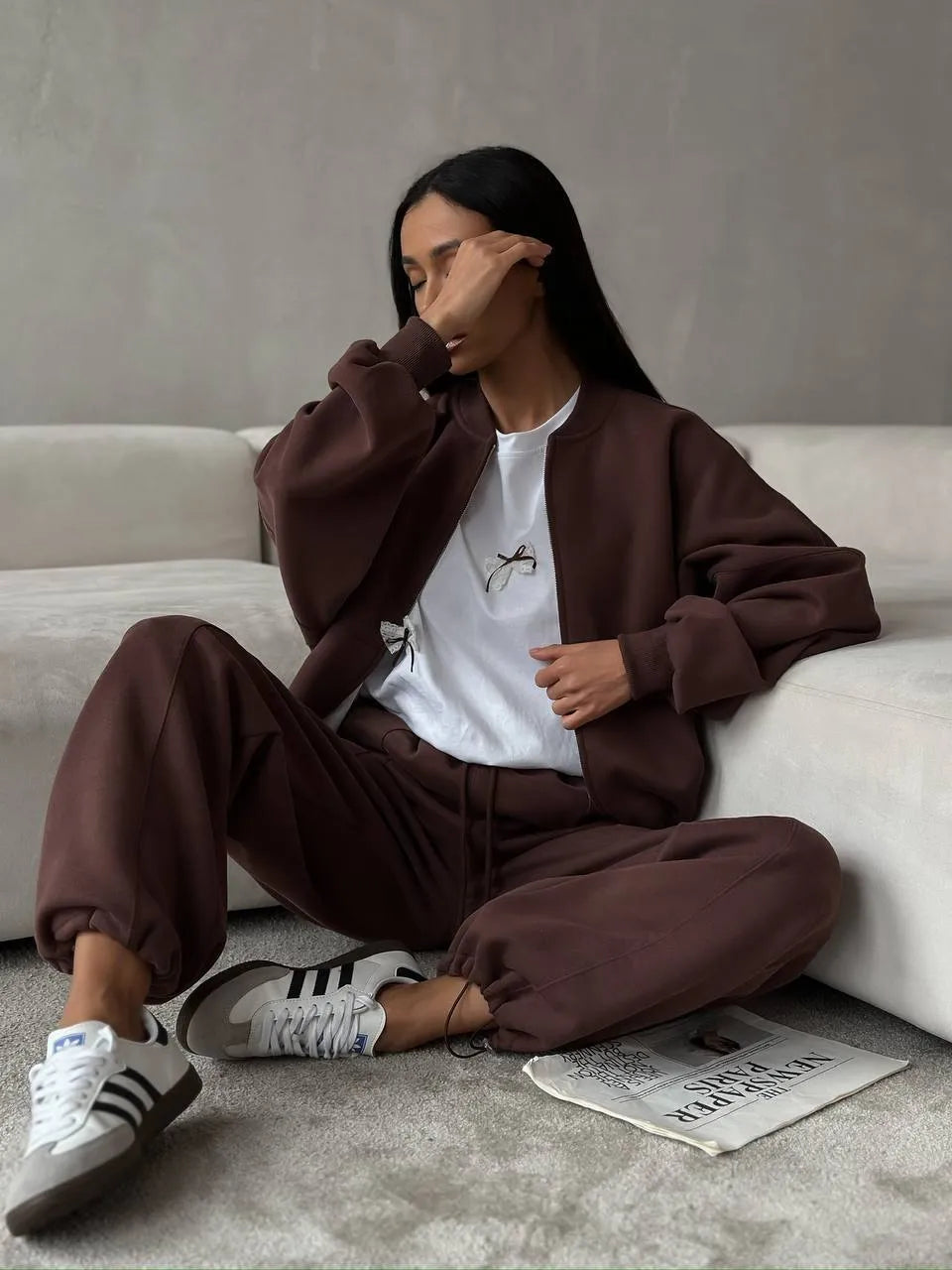 Bow Round Neck Oversized T-Shirt - Blushé Belle