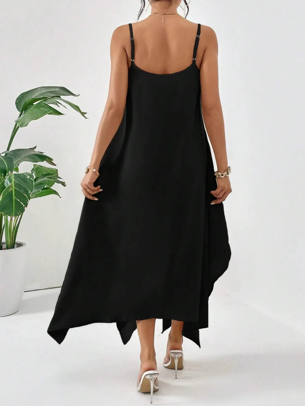 Scoop Neck Midi Cami Dress - Blushé Belle