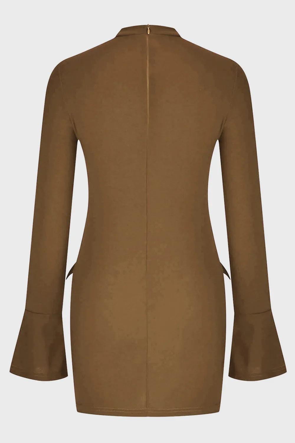 Mock Neck Long Sleeve Mini Dress - Blushé Belle