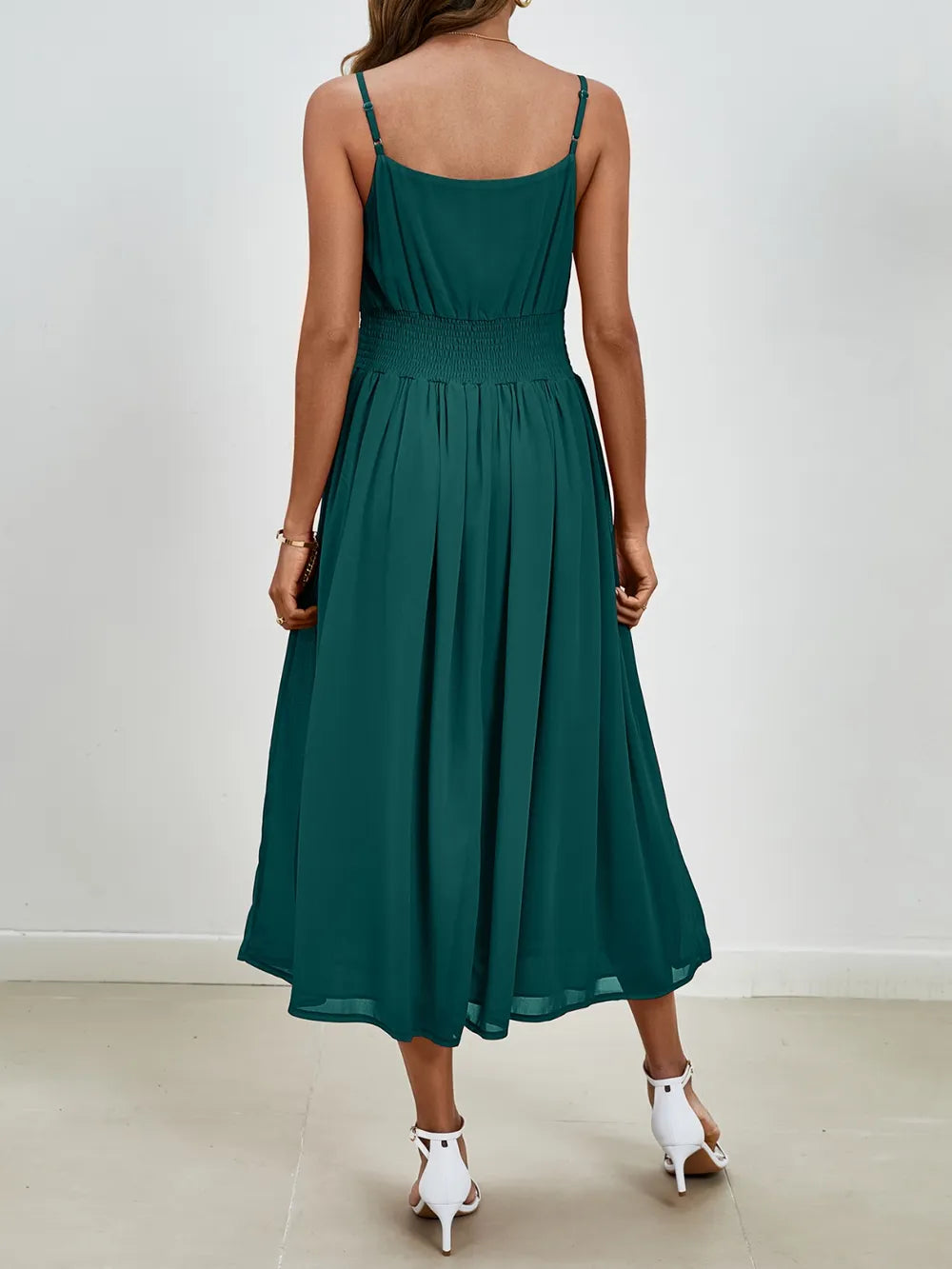 Scoop Neck Midi Cami Dress - Blushé Belle