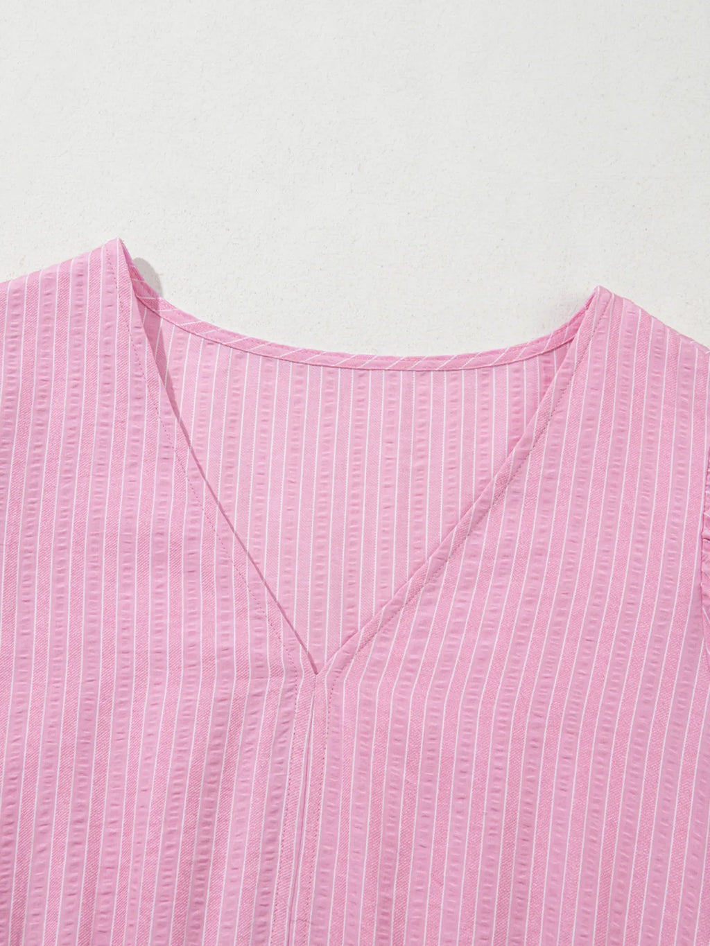 Striped Puff Sleeve V-Neck Maxi Dress - Blushé Belle