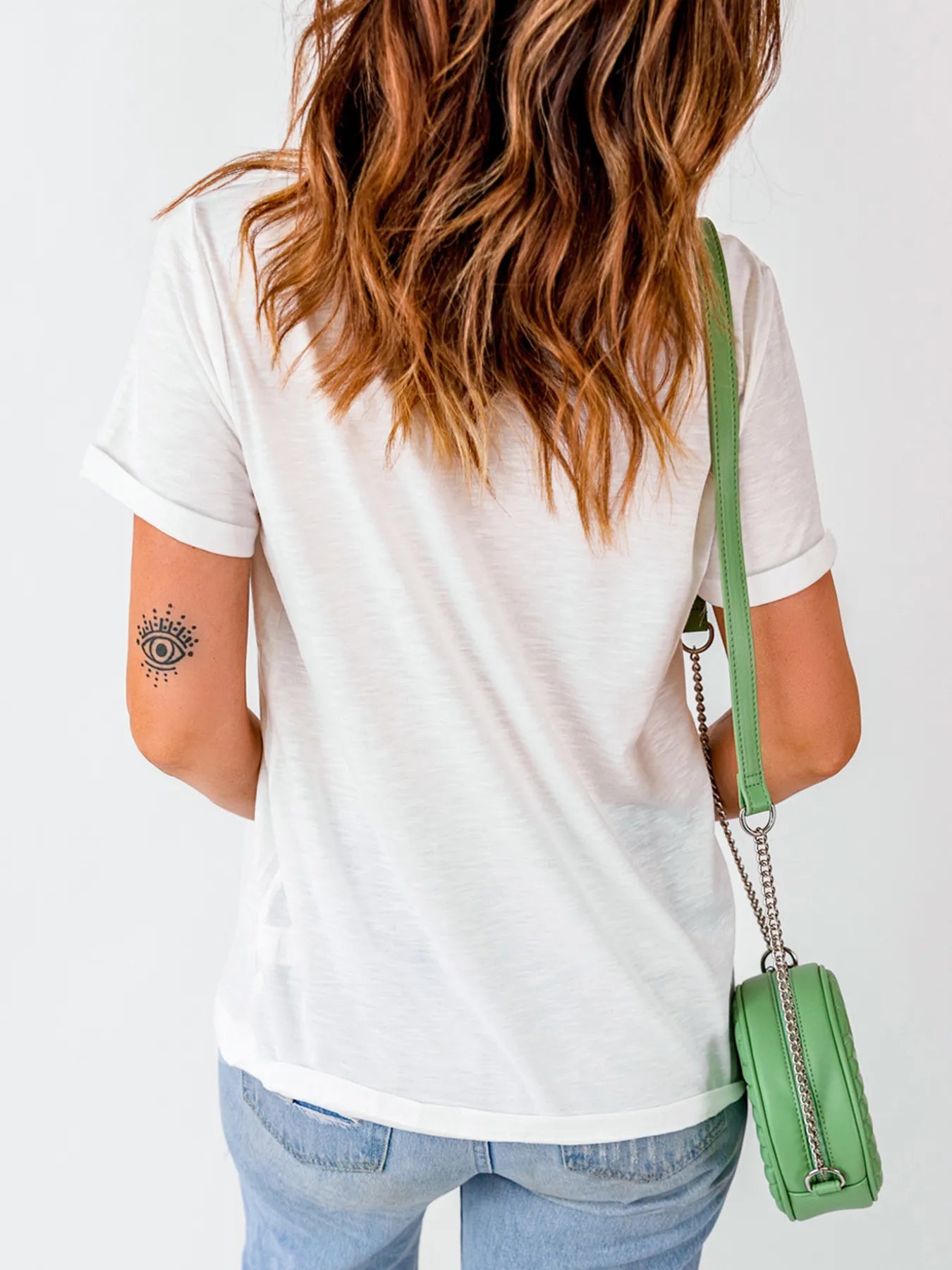 Graphic Round Neck Short Sleeve T-Shirt - Blushé Belle