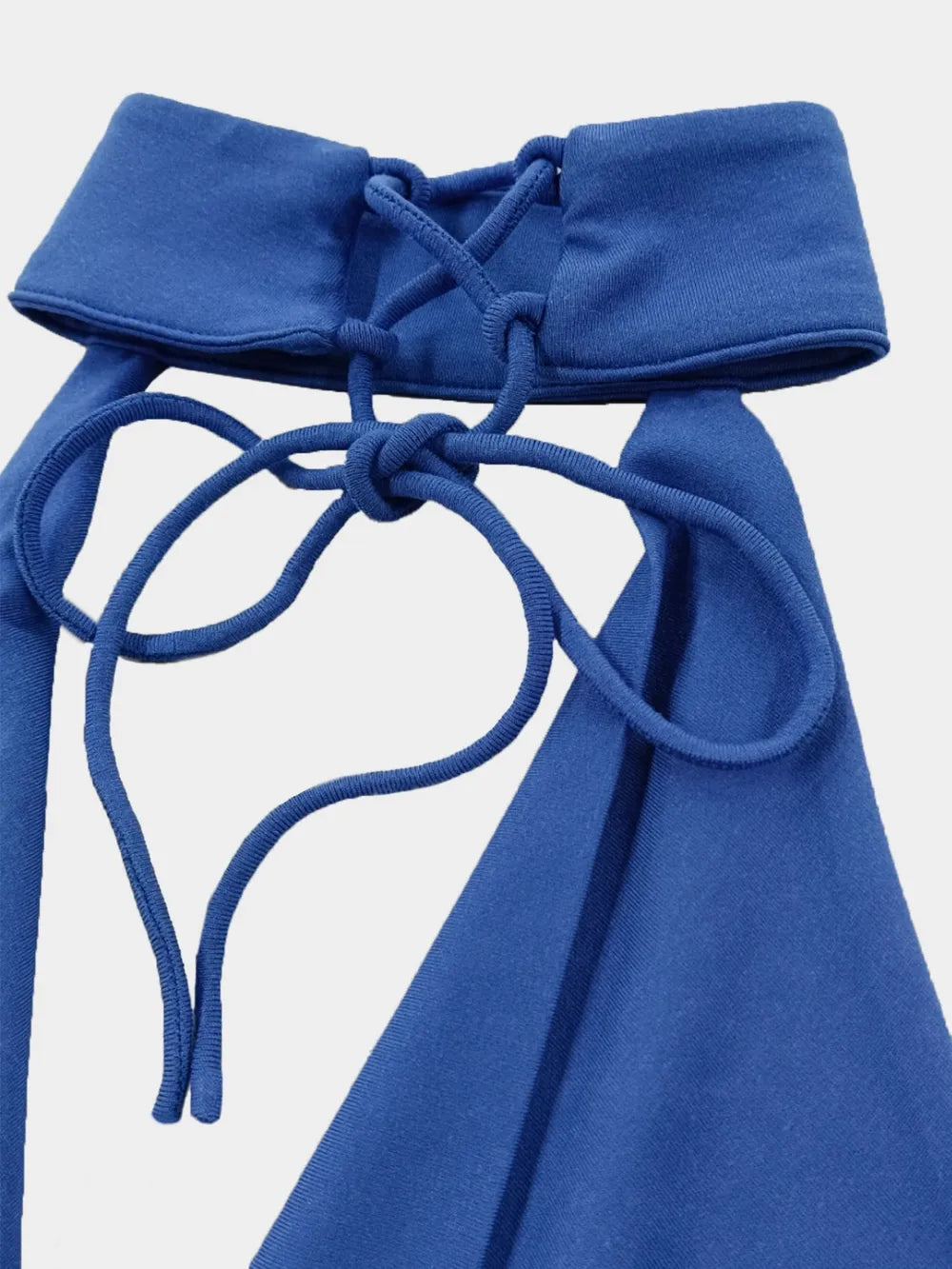 Backless Lace Up Back Sleeveless Maxi Dress - Blushé Belle