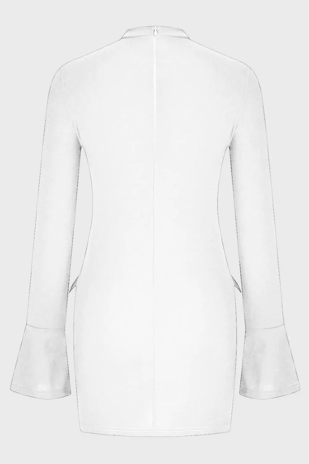 Mock Neck Long Sleeve Mini Dress - Blushé Belle