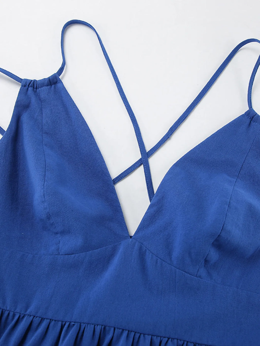V-Neck Tiered Maxi Cami Dress - Blushé Belle