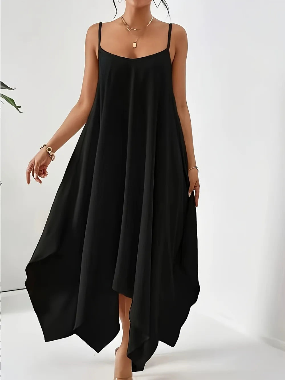 Scoop Neck Midi Cami Dress - Blushé Belle