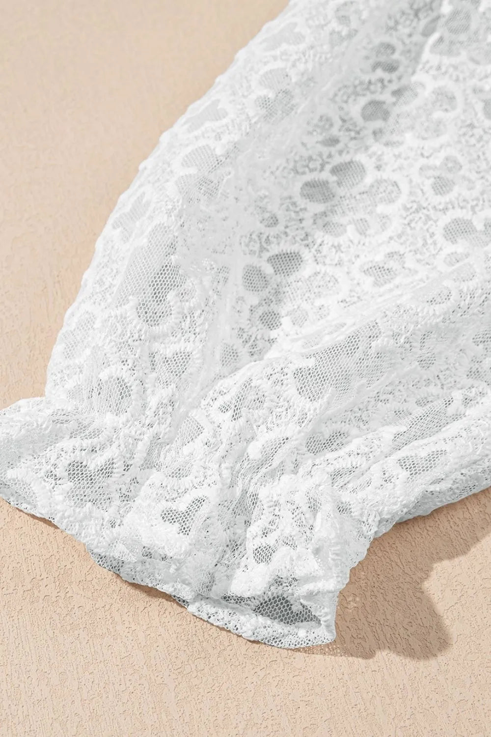 Lace Puff Sleeve Empire Waist Mini Dress - Blushé Belle
