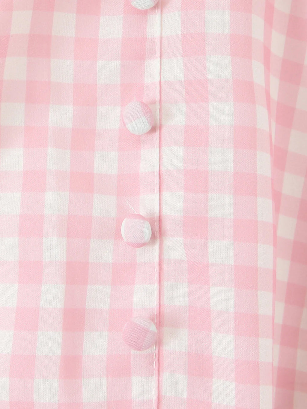 Gingham Ruffle Mini Dress with Lace Trim - Blushé Belle