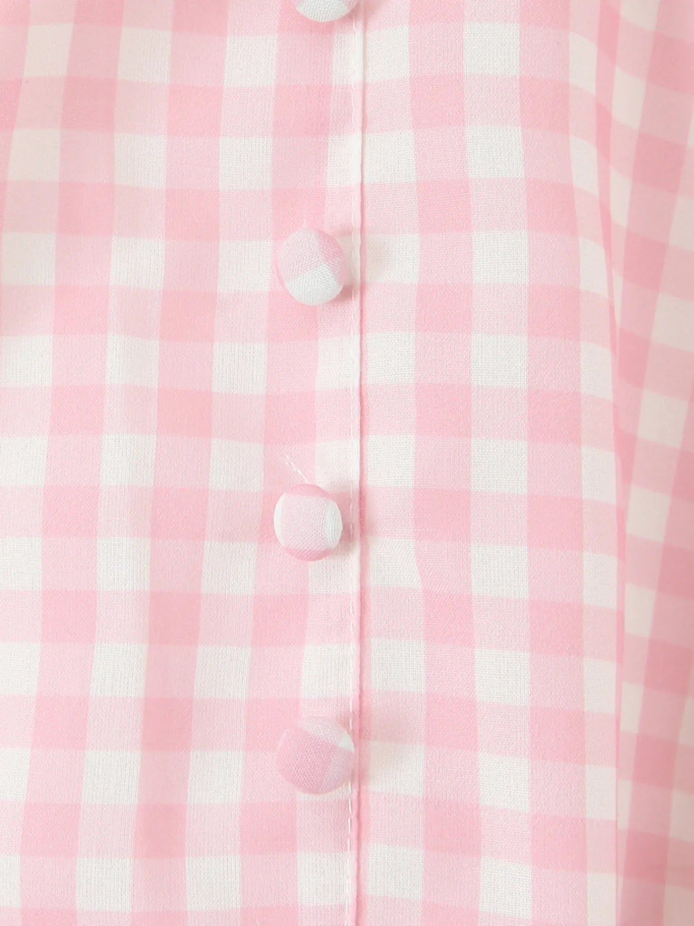 Gingham Ruffle Mini Dress with Lace Trim - Blushé Belle