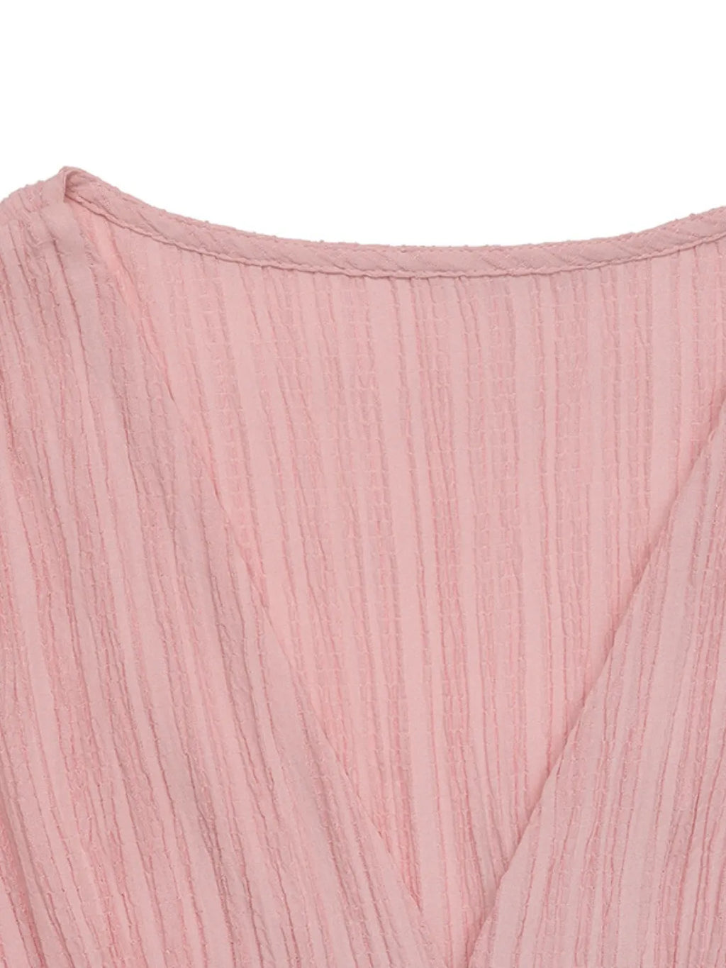 V-Neck Puff Sleeve Dress - Blushé Belle