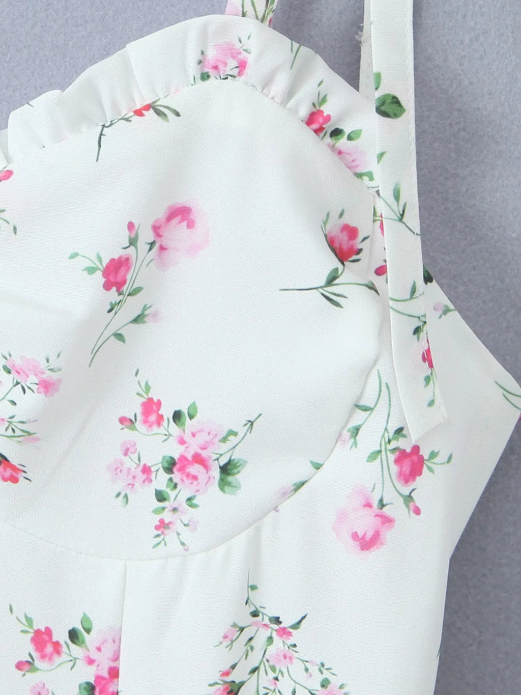 Floral Layered Cami Dress with Ruffle Details - Blushé Belle