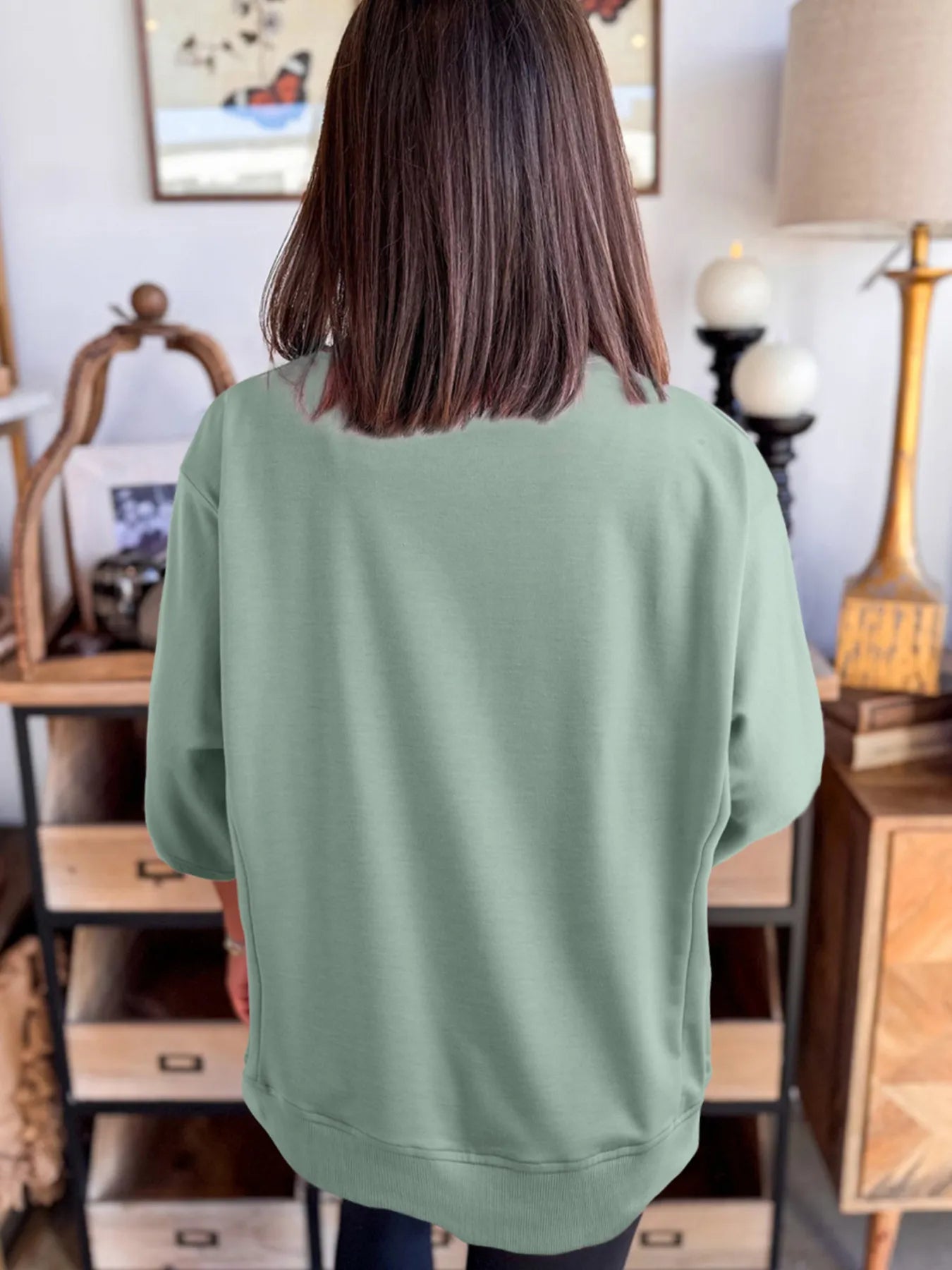 Round Neck Oversized T-Shirt - Blushé Belle