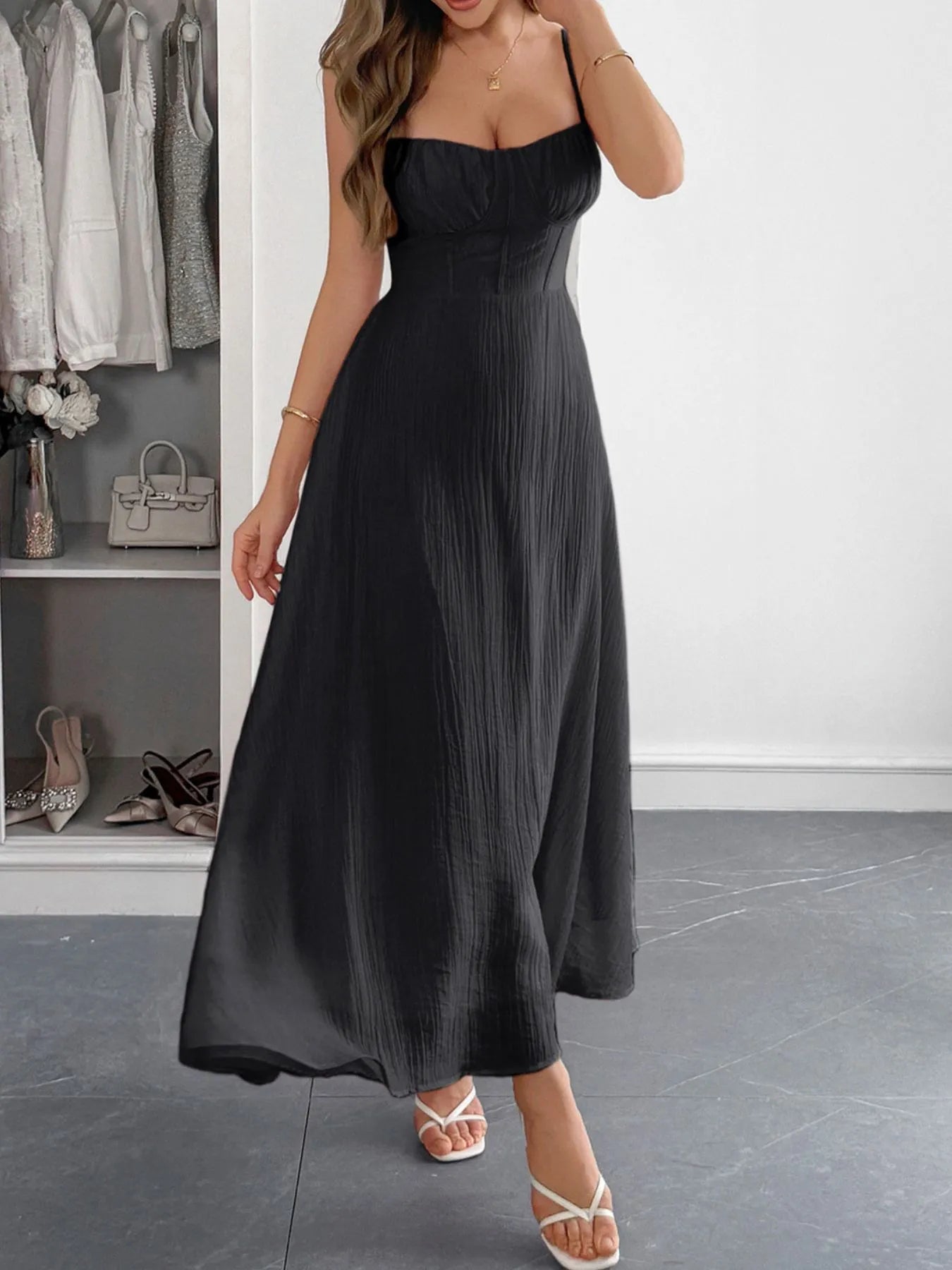 Sweetheart Neck Cami Dress - Blushé Belle