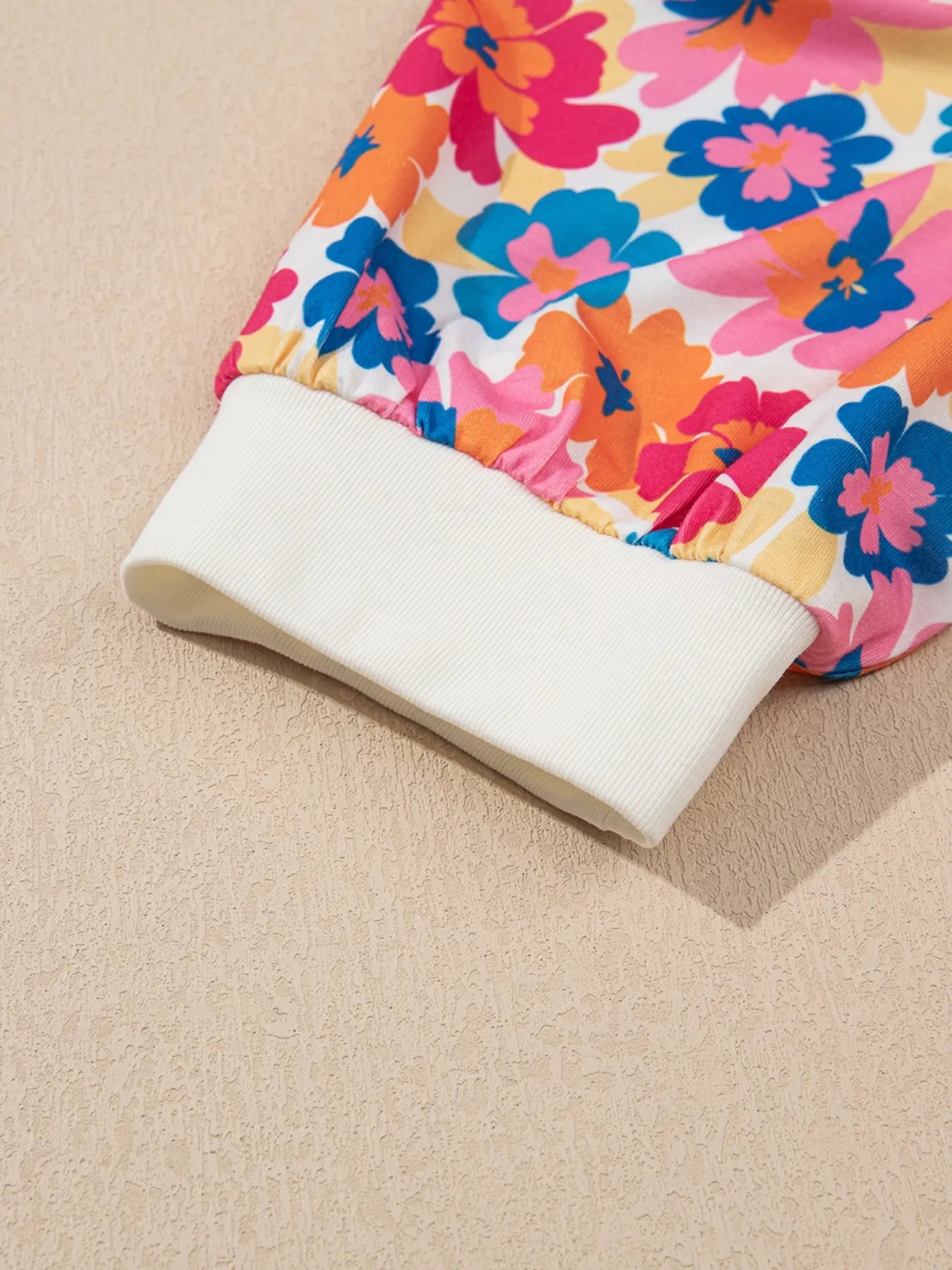Floral Puff Sleeve Round Neck T-Shirt - Blushé Belle