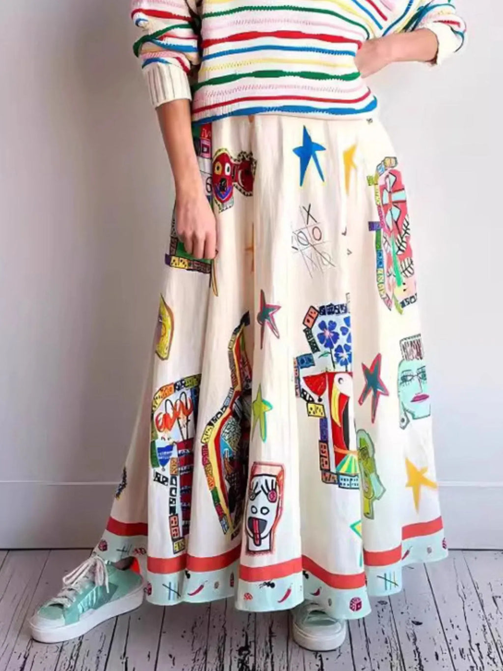 Printed Square Neck Cami Maxi Dress - Blushé Belle