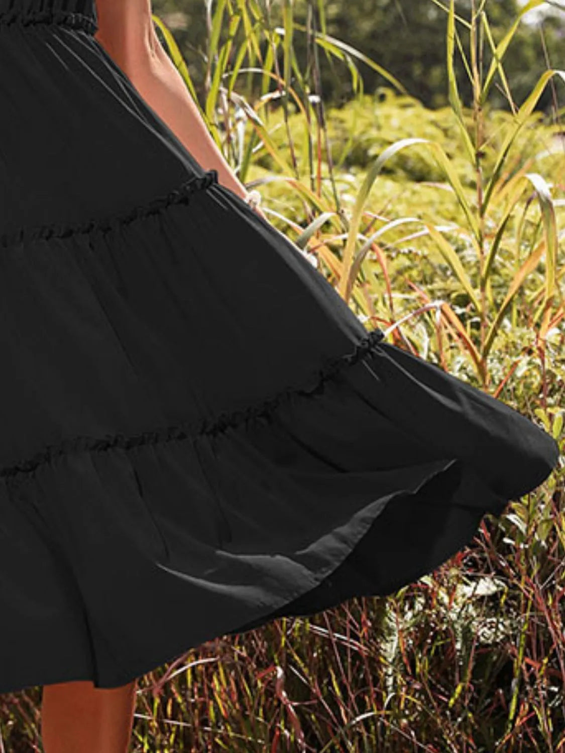 Frill Tiered Midi Dress - Blushé Belle
