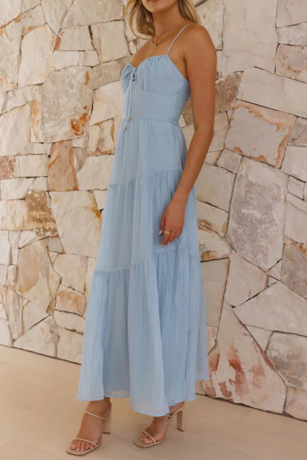Smocked Back Midi Cami Dress - Blushé Belle