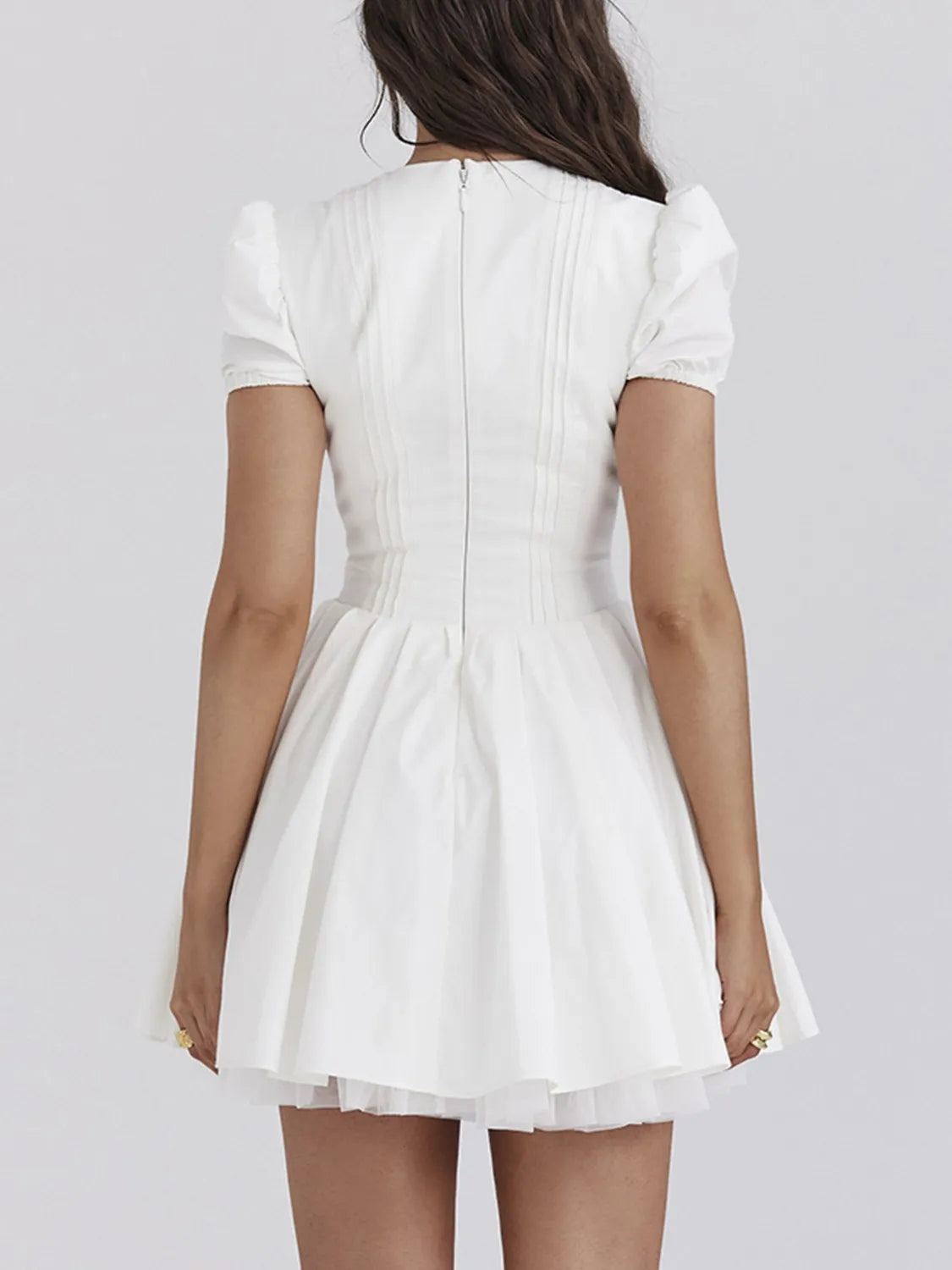 V-Neck Short Sleeve Mini Dress - Blushé Belle