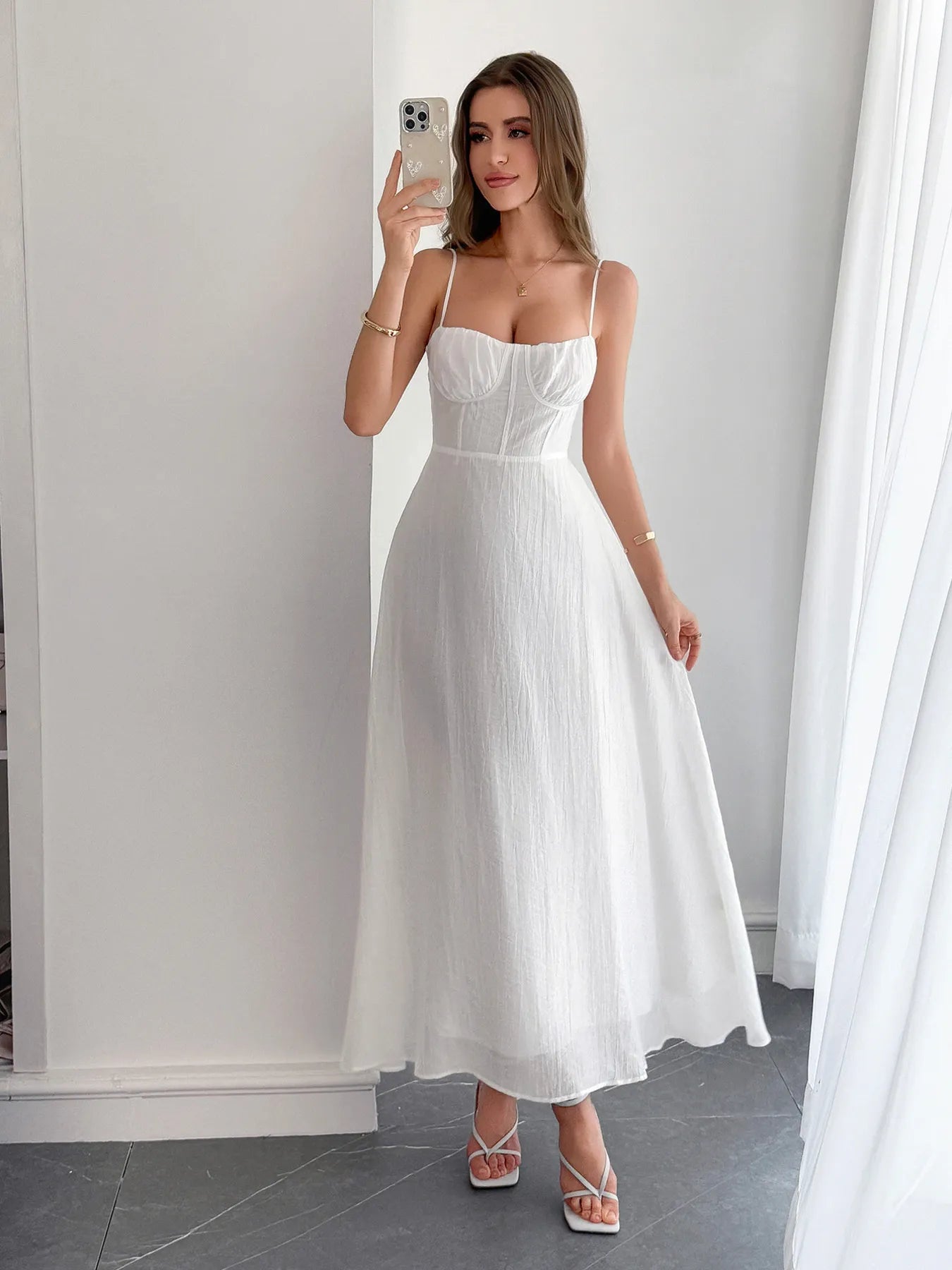 Sweetheart Neck Cami Dress - Blushé Belle