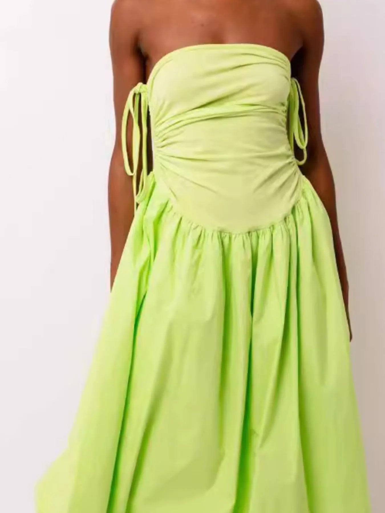 Ruched Sleeveless Midi Dress - Blushé Belle