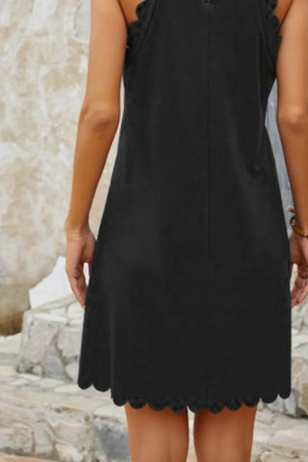Mock Neck Sleeveless Mini Dress - Blushé Belle