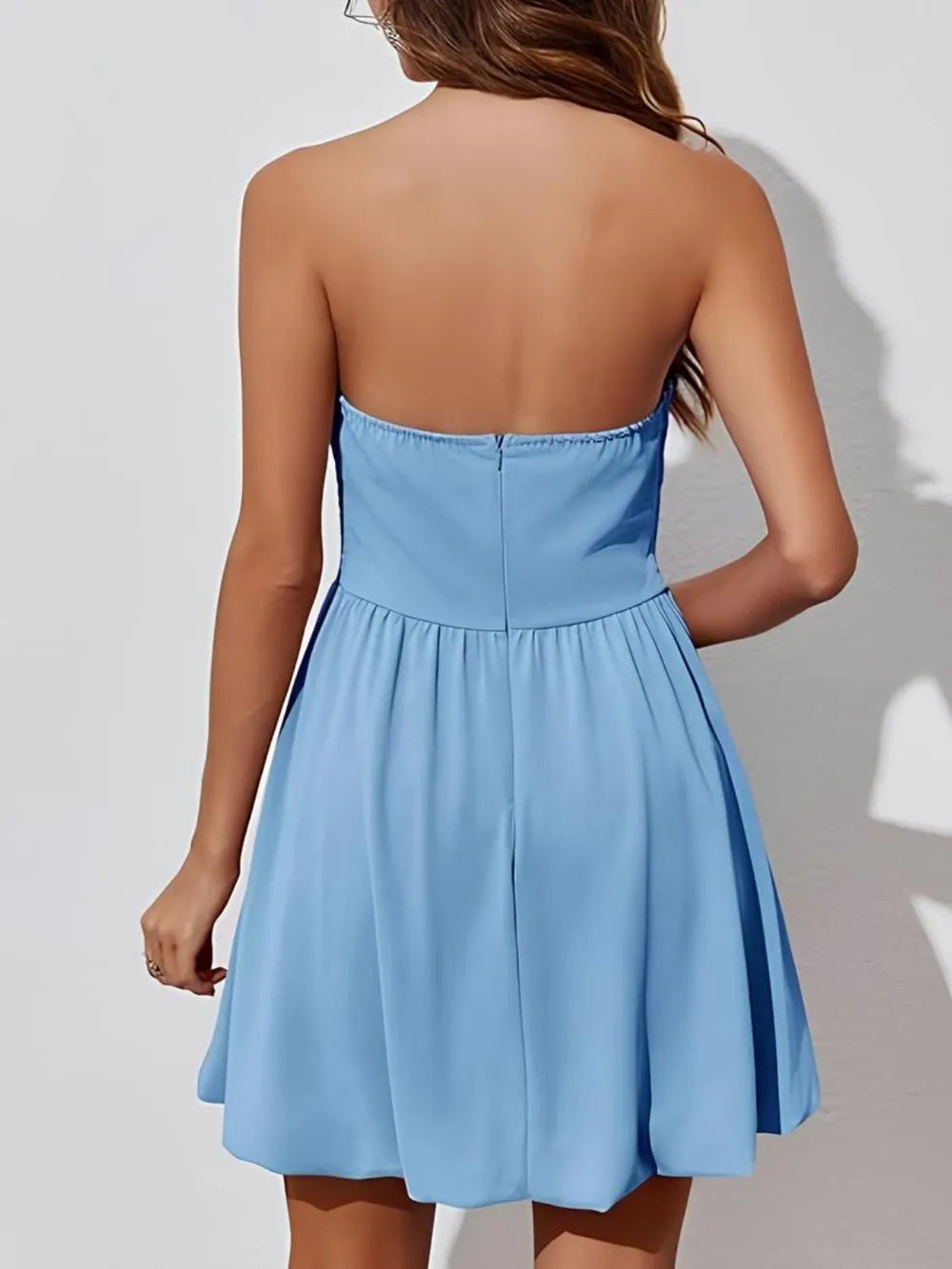 Ruched Tube Mini Dress - Blushé Belle