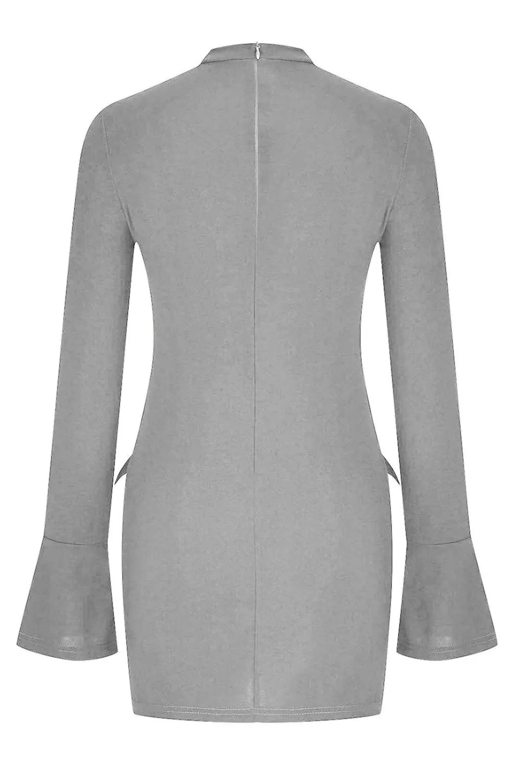Mock Neck Long Sleeve Mini Dress - Blushé Belle
