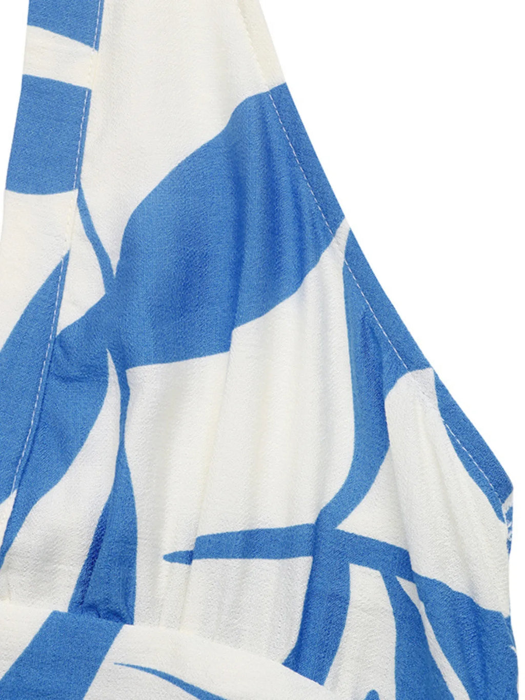 Leaf Print Halter Neck Midi Dress - Blushé Belle