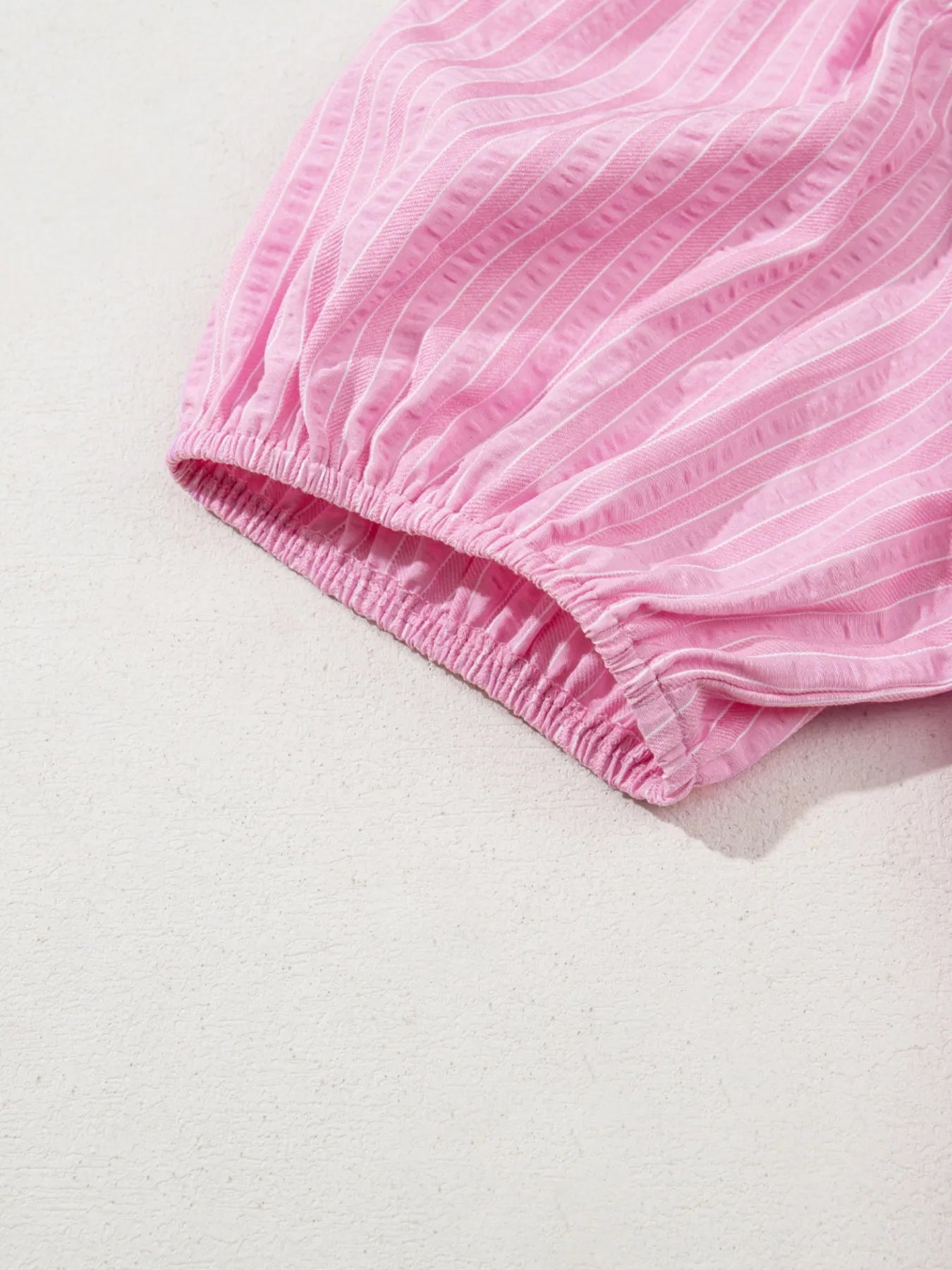 Striped Puff Sleeve V-Neck Maxi Dress - Blushé Belle