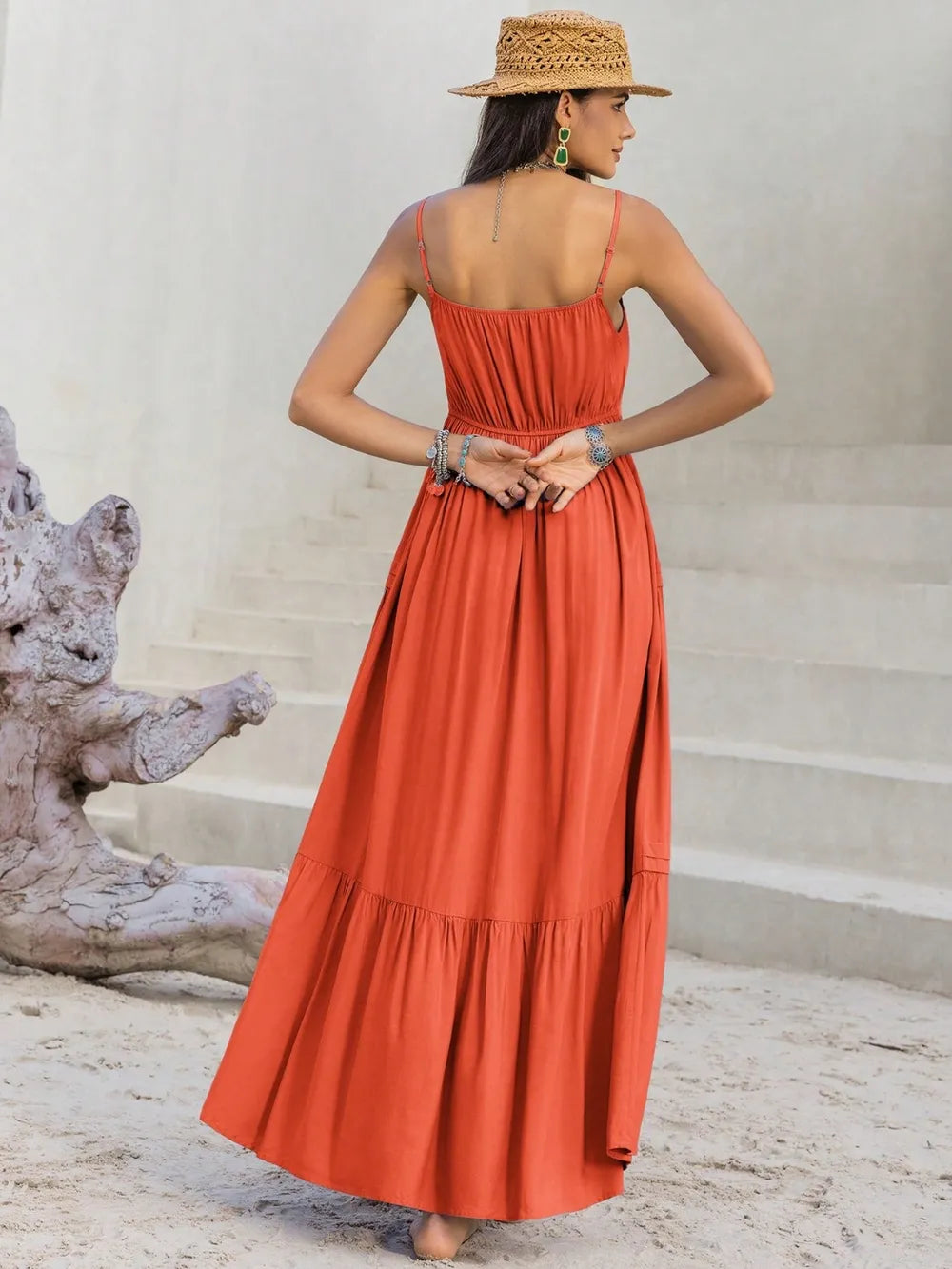 Lace Detail V-Neck Cami Dress - Blushé Belle