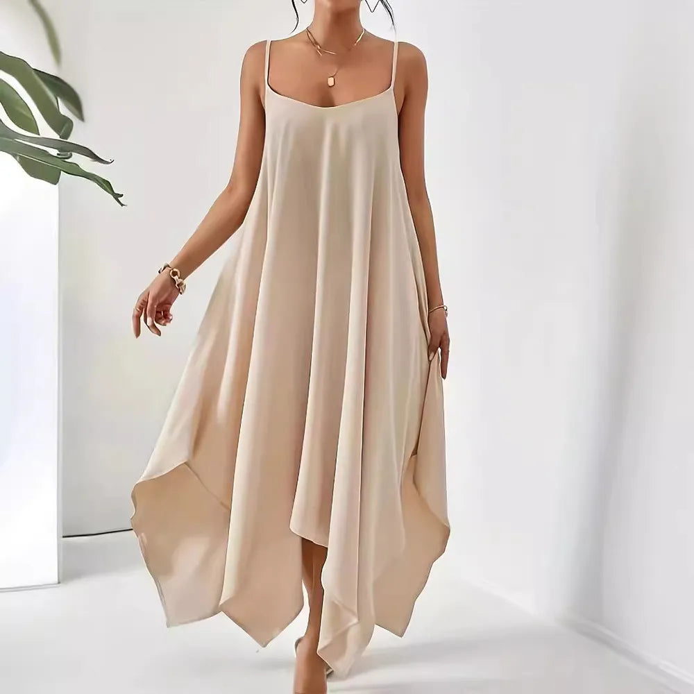 Scoop Neck Midi Cami Dress - Blushé Belle