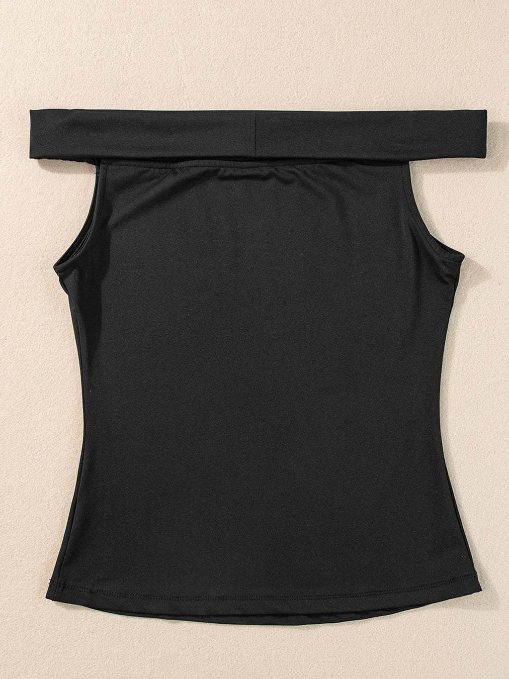 Folded Off Shoulder Slim Top - Blushé Belle