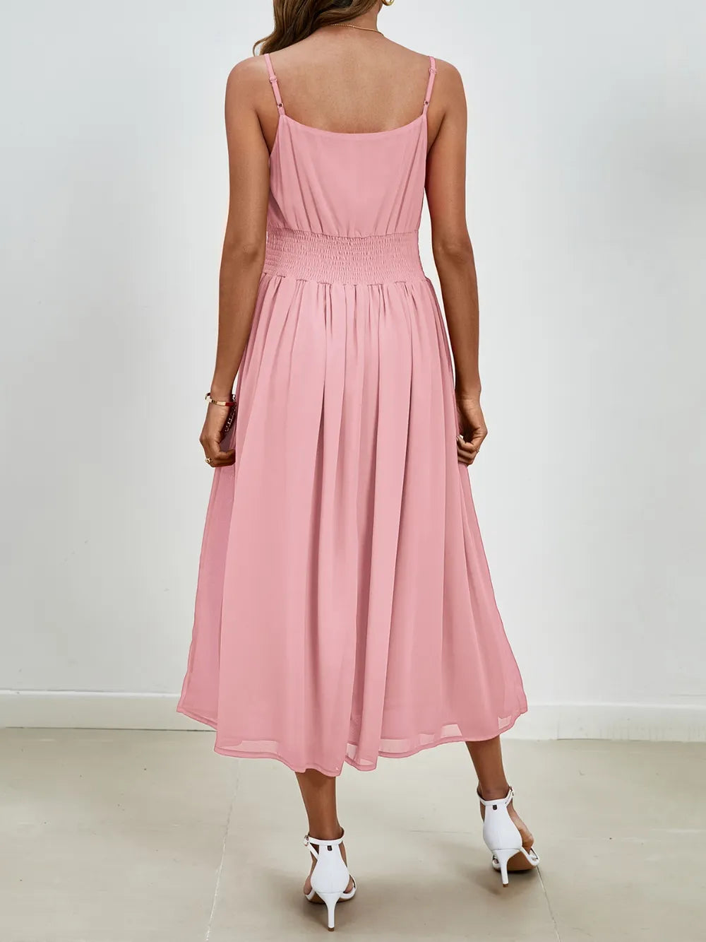 Scoop Neck Midi Cami Dress - Blushé Belle