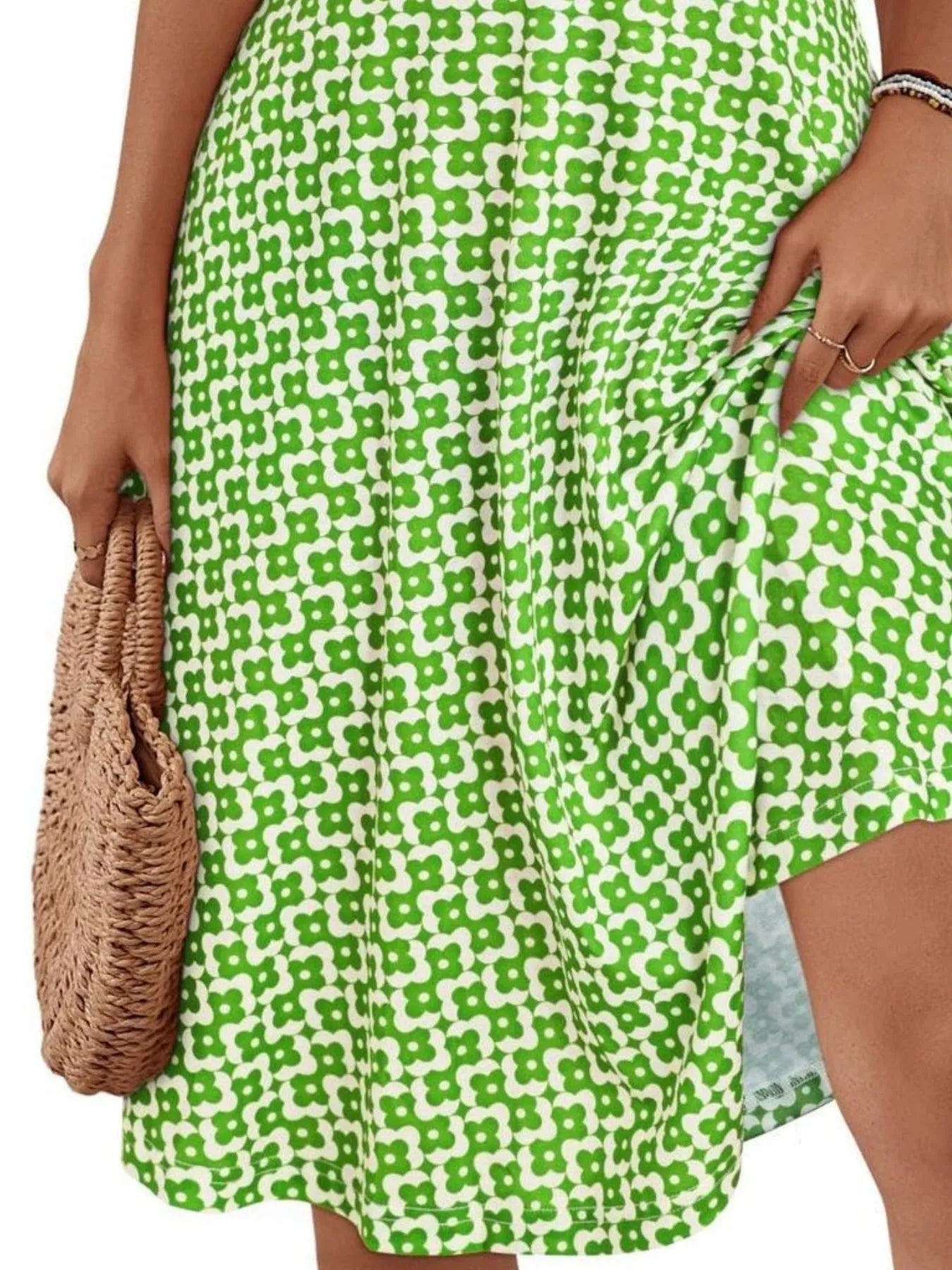 Printed Halter Neck Dress - Blushé Belle