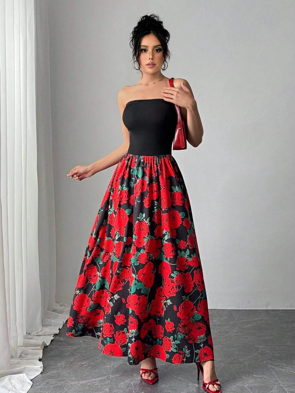 Floral Tube Maxi Dress - Blushé Belle
