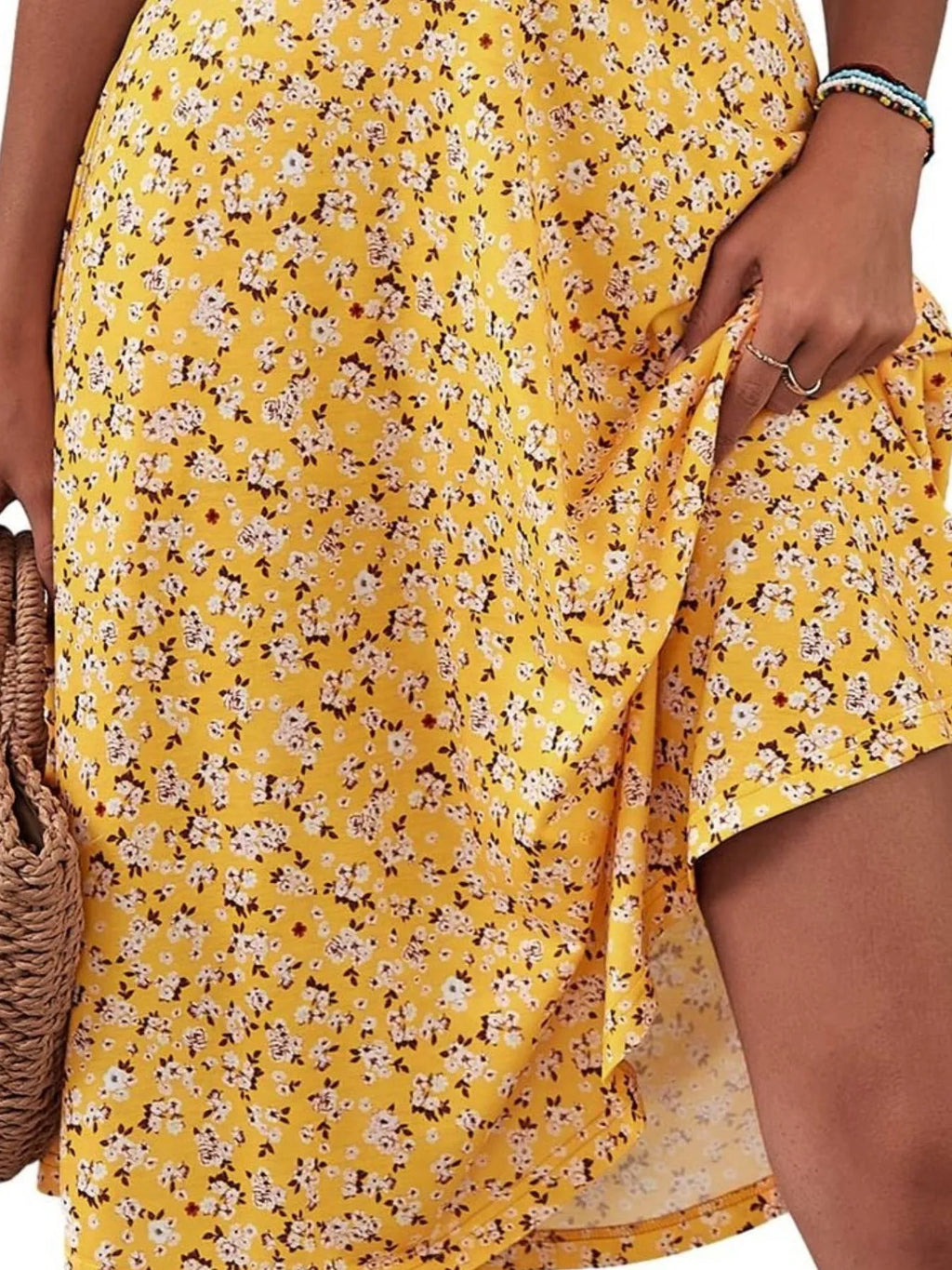 Printed Halter Neck Dress - Blushé Belle