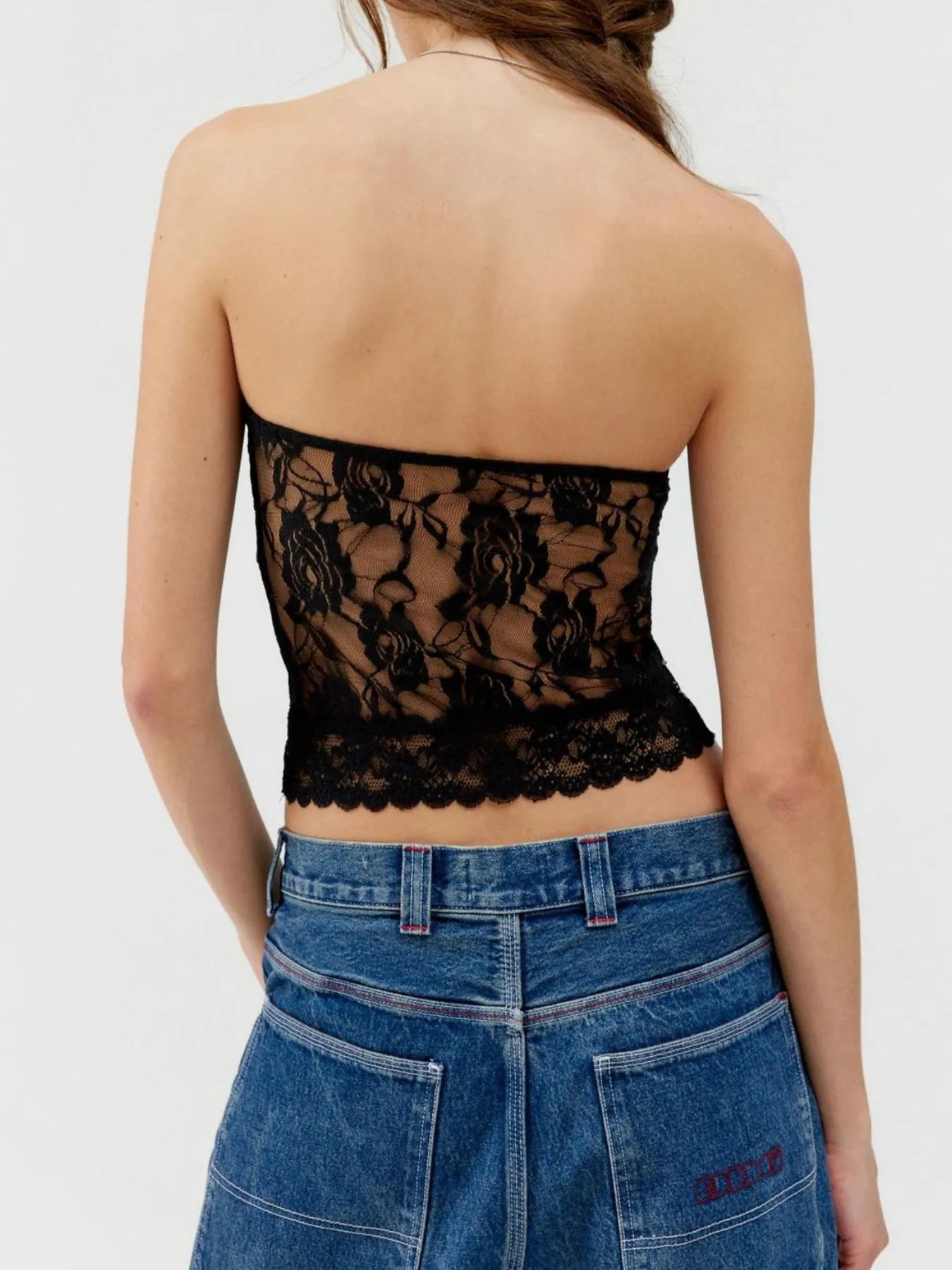 Lace Strapless Tube Top - Blushé Belle