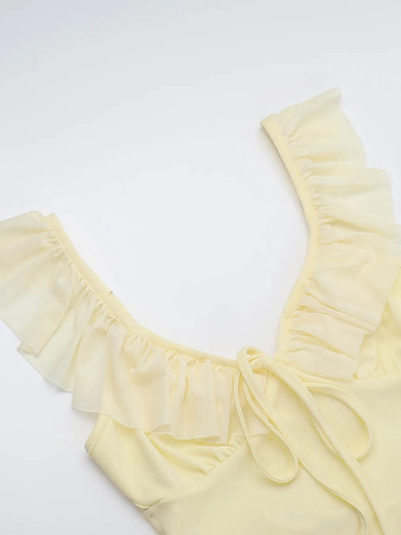 Ruffled V-Neck Sleeveless Maxi Dress - Blushé Belle