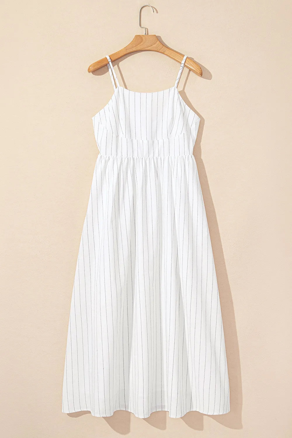 Stripe Square Neck Cami Dress with Pockets - Blushé Belle