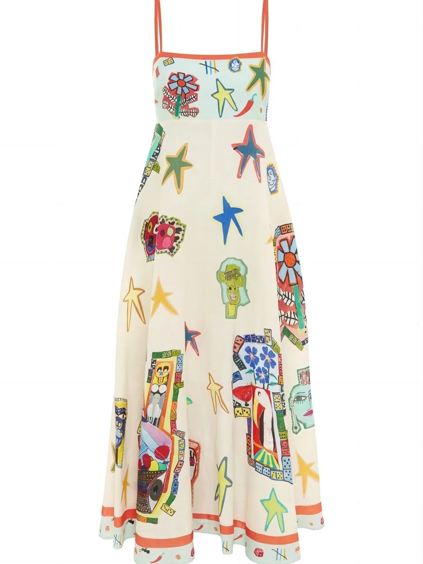 Printed Square Neck Cami Maxi Dress - Blushé Belle