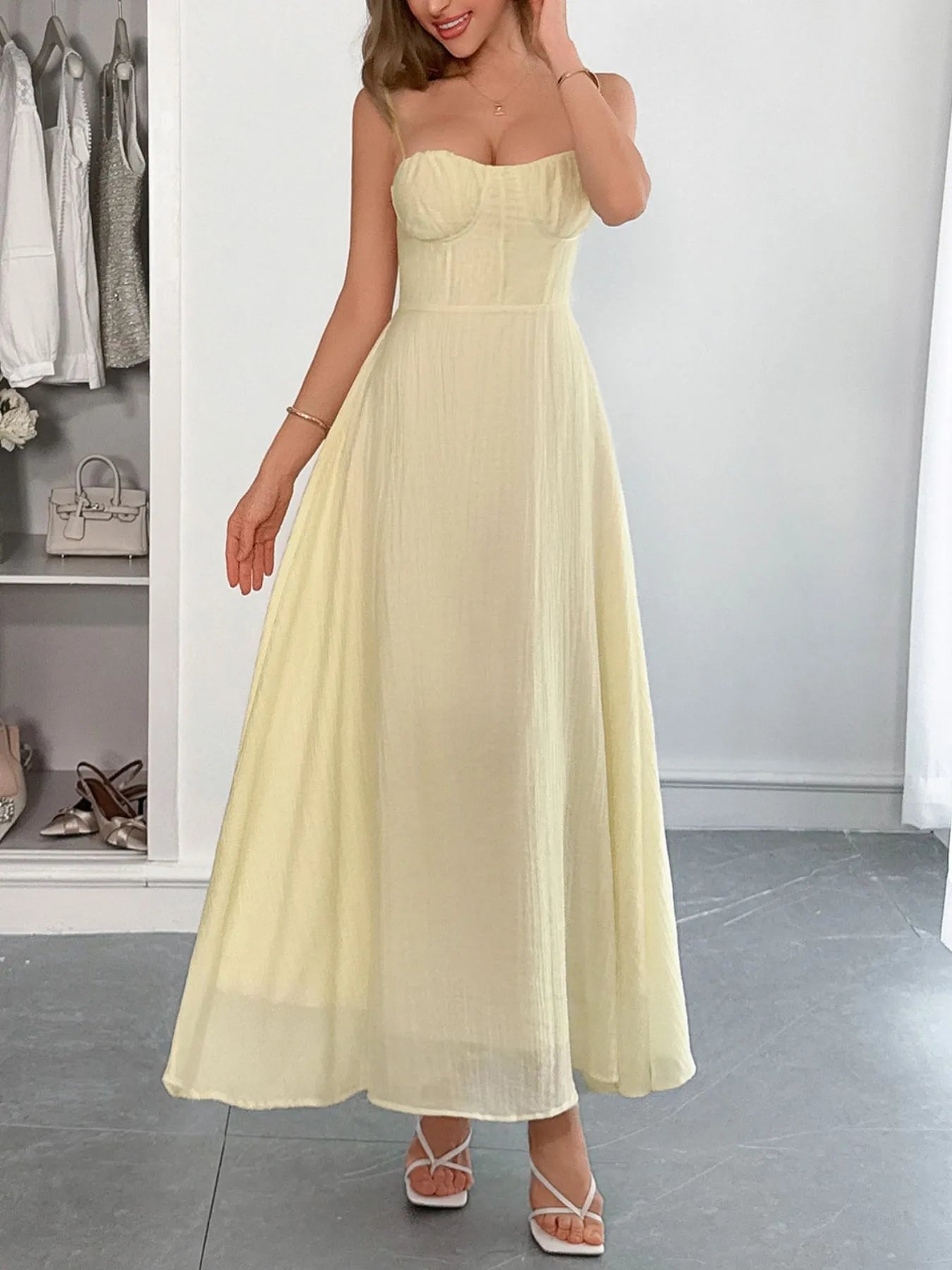 Sweetheart Neck Cami Dress - Blushé Belle