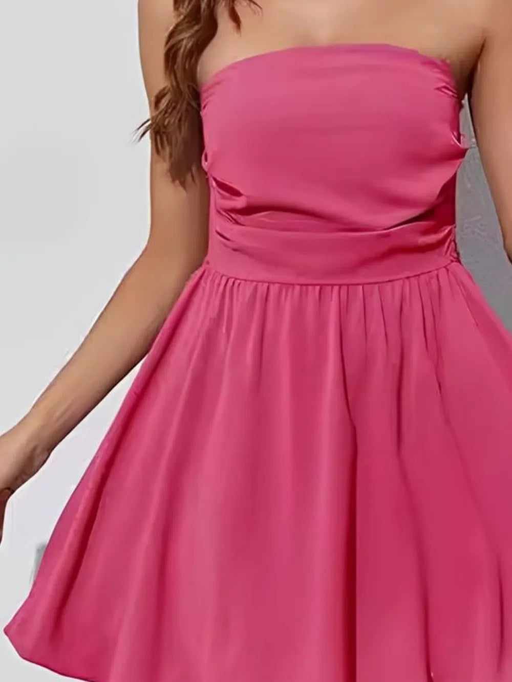 Ruched Tube Mini Dress - Blushé Belle