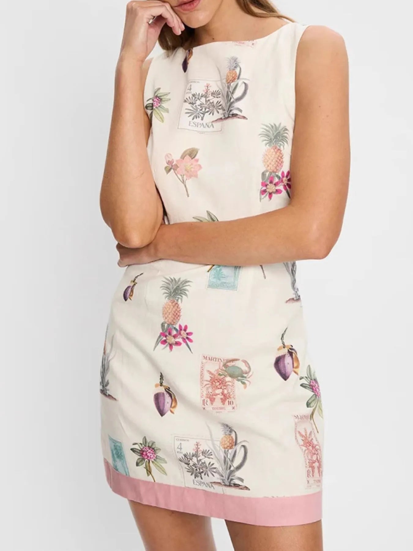 Printed Sleeveless Mini Dress - Blushé Belle