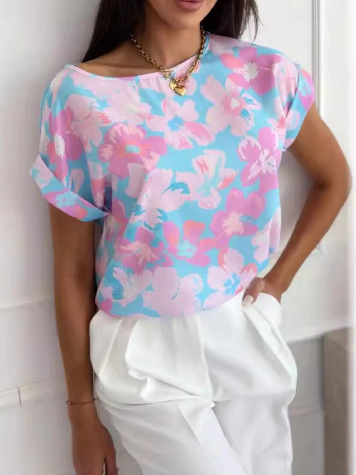 Classic Rolled Sleeve T-Shirt - Blushé Belle
